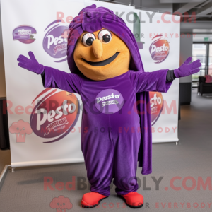 Purple Pesto Pasta mascot...