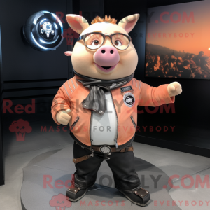 Peach Sow maskotdraktfigur...