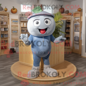 Sølv æble maskot kostume...