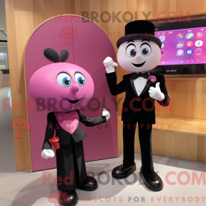 Pink Plum mascot costume...