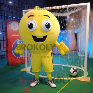 Lemon Yellow Soccer Goal...