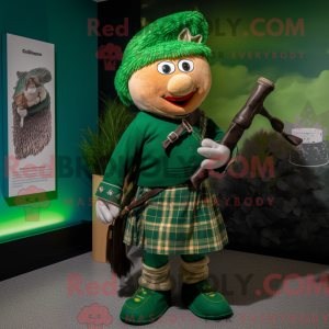 Green Bagpipe mascot...
