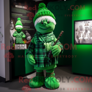 Green Bagpipe mascot...