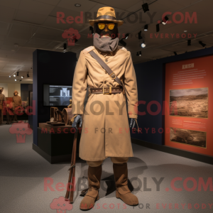 Mascotte de soldat marron...
