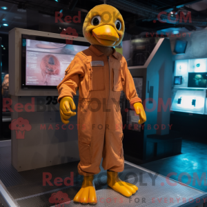 Rust Gosling maskot kostume...