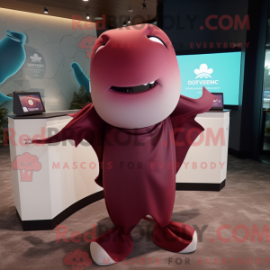 Maskotdraktfigura Maroon...