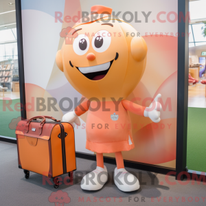 Peach Soccer Goal mascot...