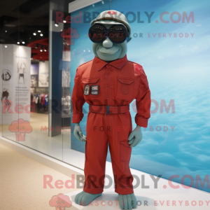 Fantasia de mascote Para Commando com roupa de banho e abotoaduras - Mascotes do Para Commando - REBROKO_241510 - RedBrokoly.com