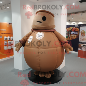 Disfraz de mascota de Brown...