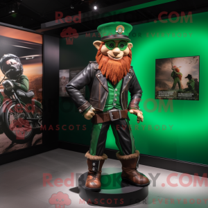 Grøn Leprechaun maskot...
