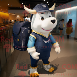 Postava maskota Navy Zebu...