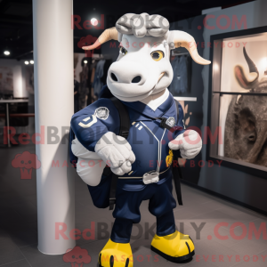 Postava maskota Navy Zebu...