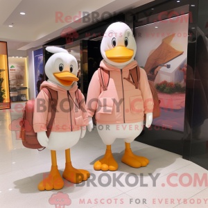 Peach Geese maskot kostume...