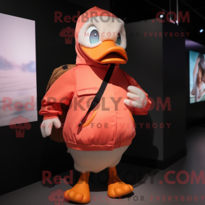Peach Geese maskot kostume...