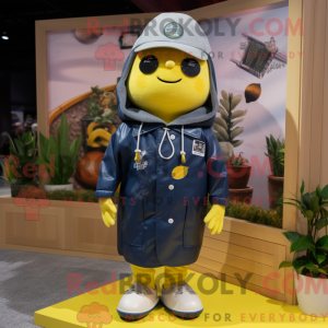 Navy Lemon maskot kostume...