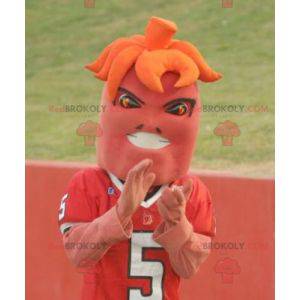 Mascote esportivo roxo e laranja - Redbrokoly.com