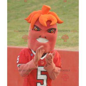 Purple and orange sportsman mascot - Redbrokoly.com