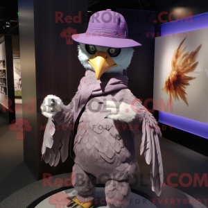 Lavender Hawk mascot...