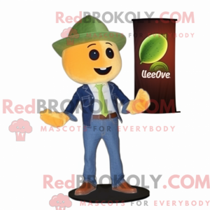 Oliven grapefrukt maskot...