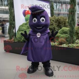 Máscara Navy Aubergine com...