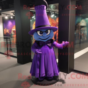 Purple Witch S Hat mascot...