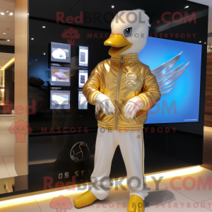 Gold Swan maskot...