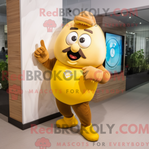 Gul kartoffel maskot...