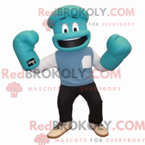 Teal Boxhandschuh...