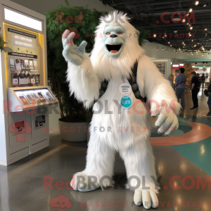 White Sasquatch mascot...