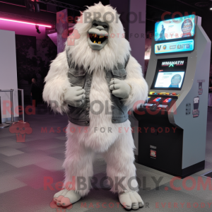 White Sasquatch mascot...