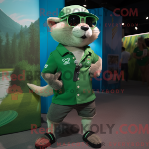 Grön ilder maskot drakt...