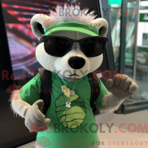 Grön ilder maskot drakt...