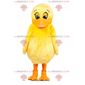 Bedårande gul kycklingmaskot - Redbrokoly.com