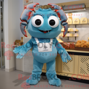 Cyan Crab Cakes maskot...