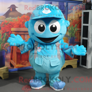 Cyan Crab Cakes maskot...
