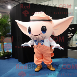 Peach Manta Ray mascot...