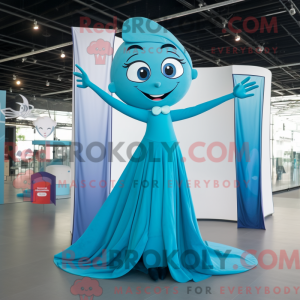 Cyan Trapes Artist Maskot...