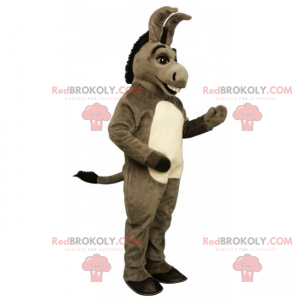 Gray and black donkey mascot - Redbrokoly.com