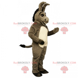 Mascotte asino grigio e nero - Redbrokoly.com