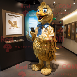 Máscara Gold Peacock com...