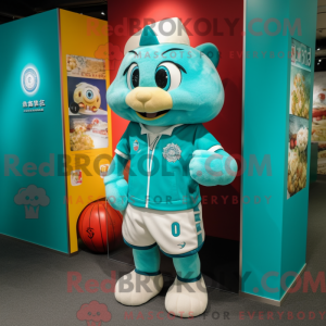 Postava maskota Cyan Dim...
