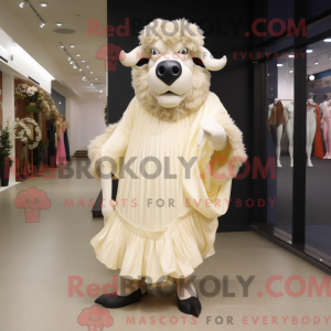 Cream Buffalo maskot...