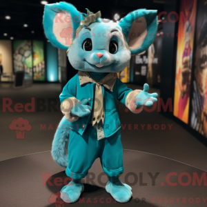 Turquoise Dormouse mascot...