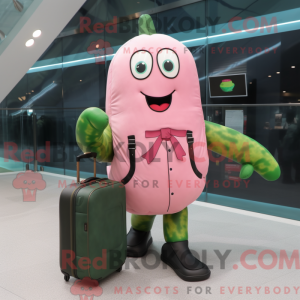 Pink Cucumber maskot...