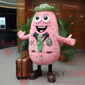 Pink Cucumber maskot...