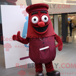 Maroon Moussaka mascot...