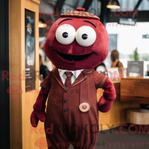 Maroon Moussaka maskot...