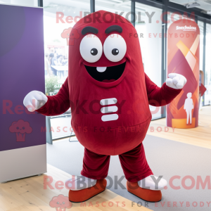 Maroon Moussaka mascot...