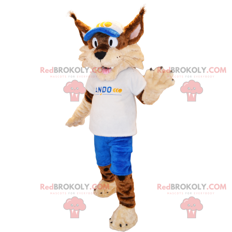 Zvířecí maskot - rys ve sportovním oblečení - Redbrokoly.com Zvířecí maskot - rys ve sportovním oblečení - Redbrokoly.com