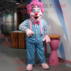 Rosa klovnemaskotkostyme...